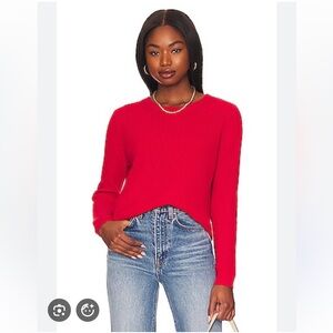 525 America Emma Pullover in Lipstick Red Women's Sweater M